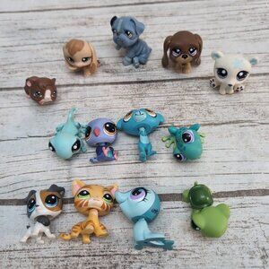 Lot of 13 LPS Littlest Pet Shop Animal Figures